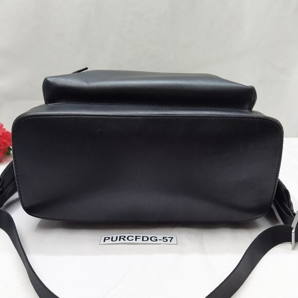 Michael Kors Olive Green Leather Zipper Closure Top Handle Backpack - Picture 8 of 16